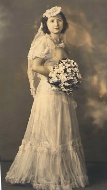 Aunt Irene as a bride